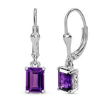 Afrikanische Amethyst Ohrringe, 925 Silber ca. 1,45 ct