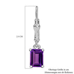Afrikanische Amethyst Ohrringe, 925 Silber ca. 1,45 ct