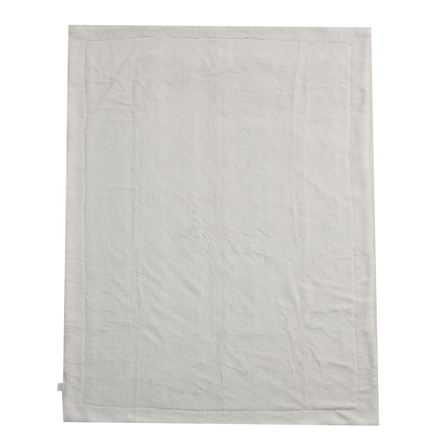 Doppelschichtige Kunstfell Sherpadecke, 150x200cm weiß