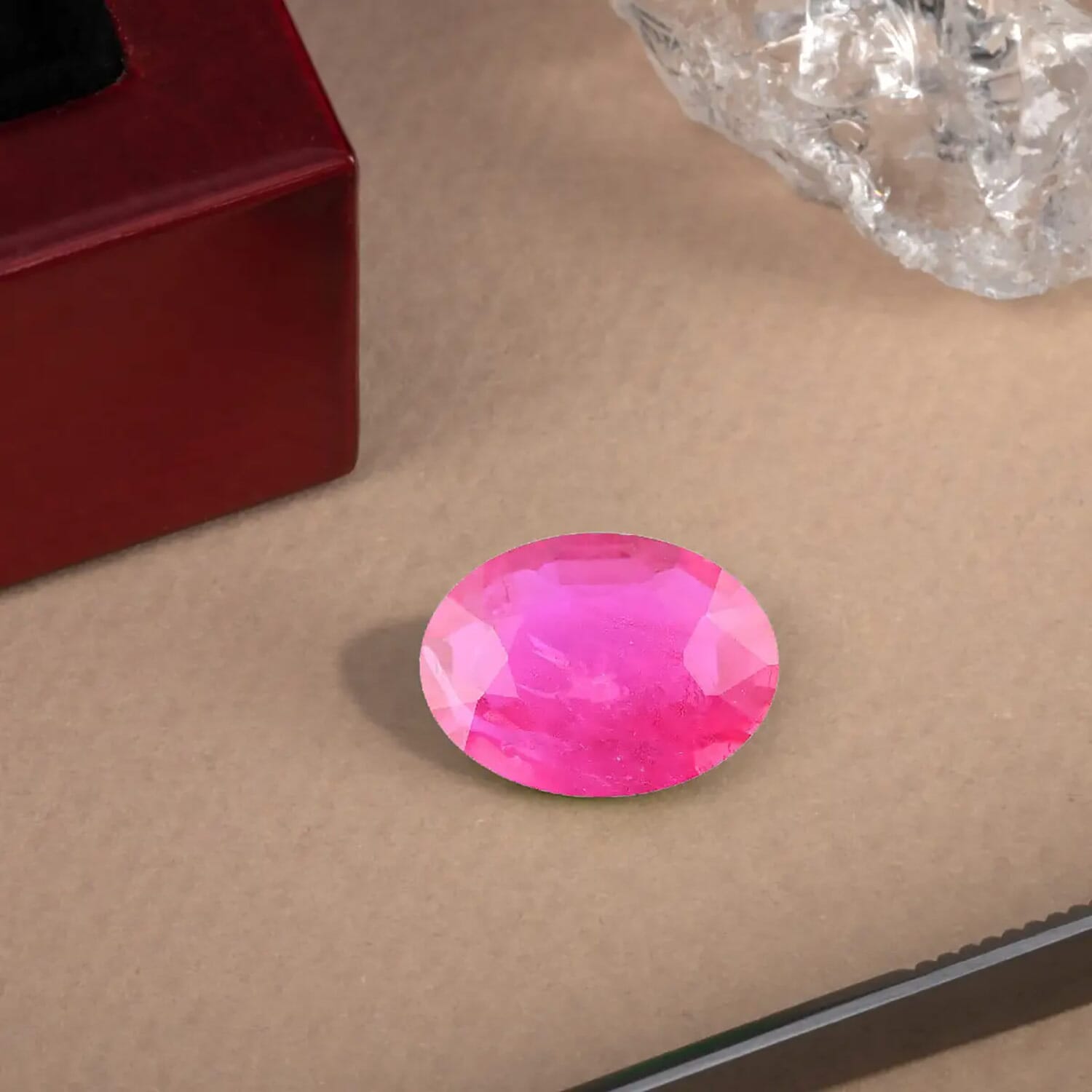 Mozambique Ruby Oval 8x6 Faceted Cut 4A 1.00 Ct