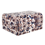 2er-Set Damask Bedruckte Schatztruhe, L - 26x21x13 cm, S - 20x15x10 cm, blaue Blumen