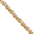 Vergoldete Halskette, ca. 56 cm, 316L Edelstahl ca. 31,20g