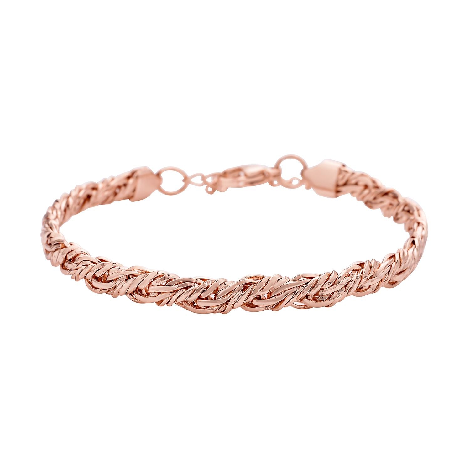 Roséfarbenes Armband, ca. 20 cm, Edelstahl ca. 12,20g