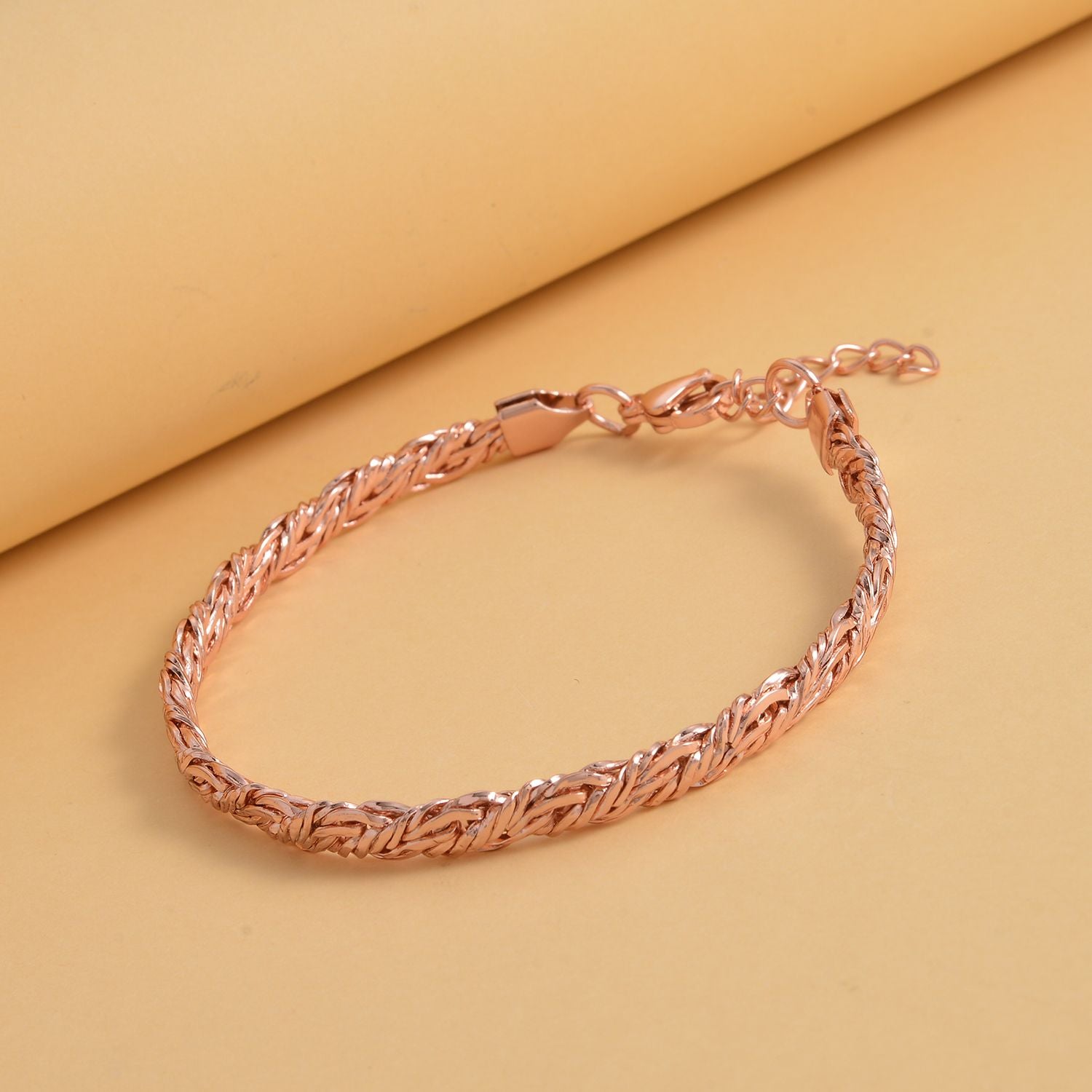 Roséfarbenes Armband, ca. 20 cm, Edelstahl ca. 12,20g