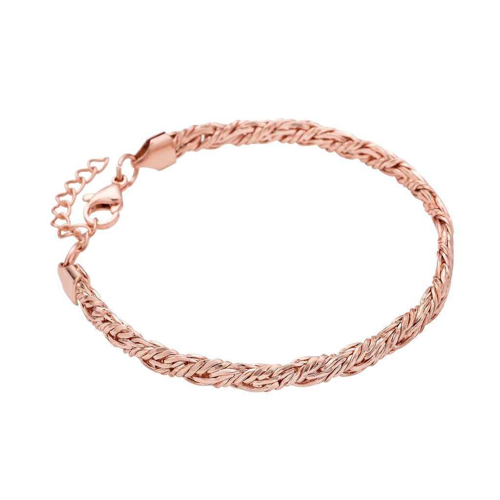 Roséfarbenes Armband, ca. 20 cm, Edelstahl ca. 12,20g