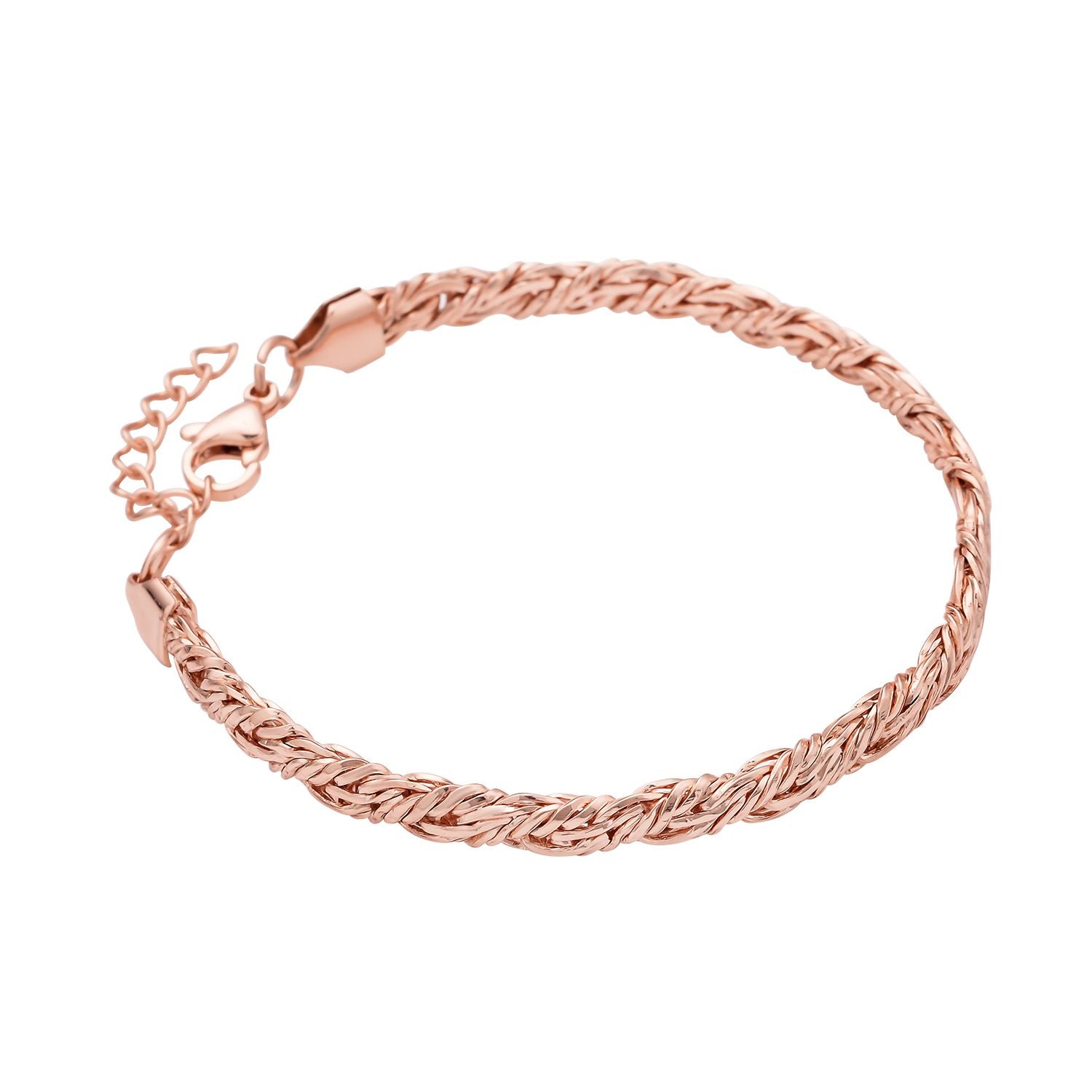 Roséfarbenes Armband, ca. 20 cm, Edelstahl ca. 12,20g