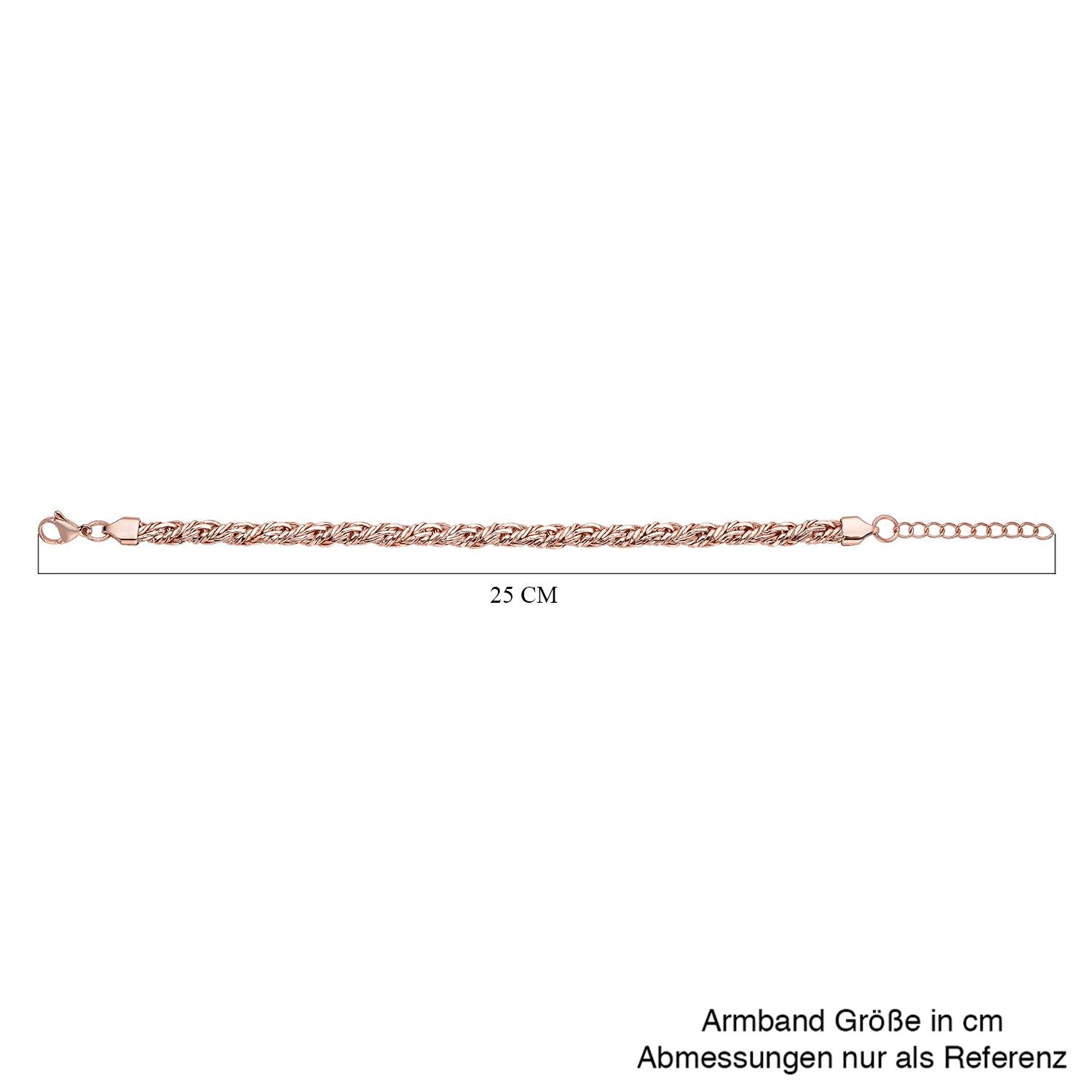 Roséfarbenes Armband, ca. 20 cm, Edelstahl ca. 12,20g