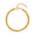 Goldfarbenes Edelstahl Armband, ca. 20 cm, ca. 17,60g