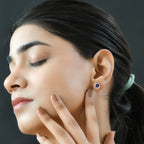 Nordlicht Mystik Topas Ohrstecker, 925 Silber platiniert ca. 2,03 ct