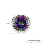 Nordlicht Mystik Topas Ohrstecker, 925 Silber platiniert ca. 2,03 ct