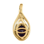 Masoala Saphir (Fissure gefüllt)-Anhänger, 925 Silber vergoldet ca. 1.89 ct