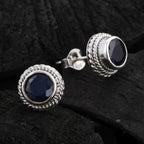 Royal Bali - Blauer Saphir Ohrringe 925 Silber ca. 1.50 ct