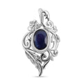 Royal Bali - Blauer Saphir-Anhänger, 925 Silber ca. 1,50 ct