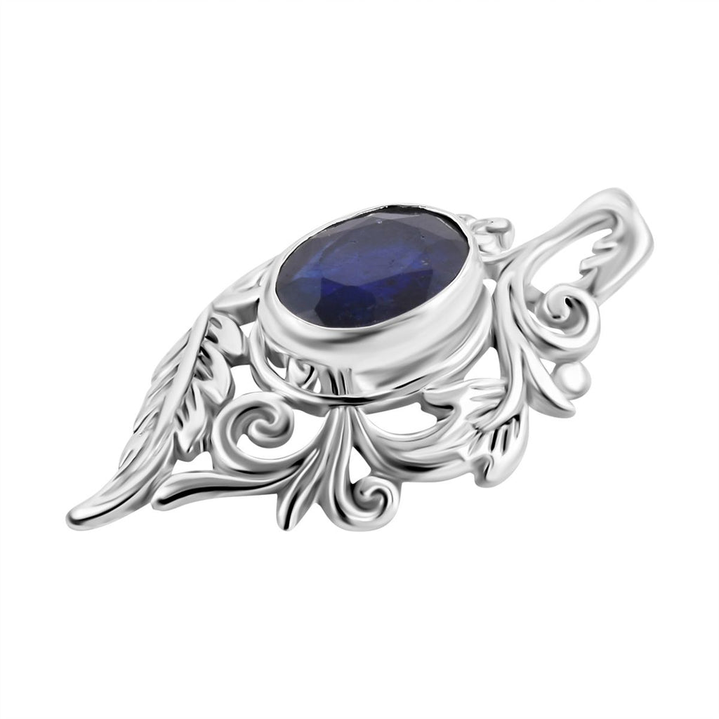 Royal Bali - Blauer Saphir-Anhänger, 925 Silber ca. 1,50 ct