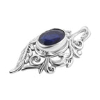 Royal Bali - Blauer Saphir-Anhänger, 925 Silber ca. 1,50 ct