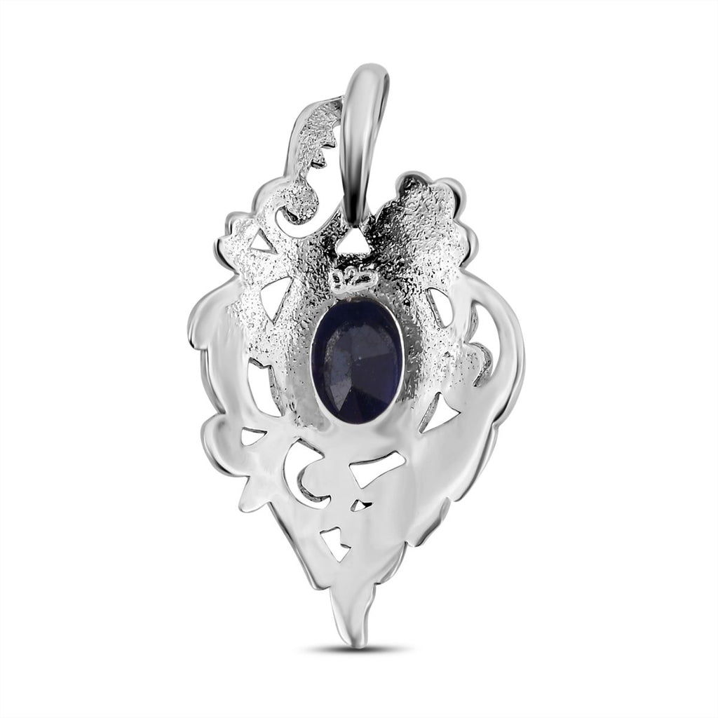 Royal Bali - Blauer Saphir-Anhänger, 925 Silber ca. 1,50 ct