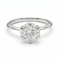 88 Facetten Moissanit Ring 375 Gold K cm ca. 1,89 ct