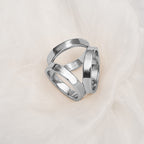 The 5th Season - kunstvoller Schalring, silber