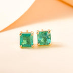 AAA Kagem sambische Smaragd-Ohrringe, 375 Gold ca. 0,73 ct