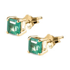 AAA Kagem sambische Smaragd-Ohrringe, 375 Gold ca. 0,73 ct