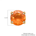 LUXORO Premium Crimson Feueropal Ohrringe 585 Gold ca. 1.19 ct