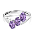 Afrikanischer Amethyst Ring, 925 Silber (Größe 16.00) ca. 1,16 ct