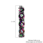 Nordlicht Mystik Topas Creolen, 925 Silber platiniert ca. 4.66 ct