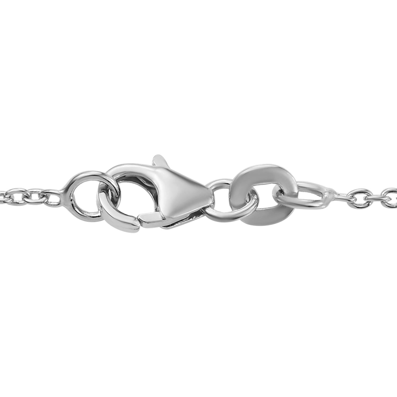 Feuer Labradorit Halskette, ca. 45 cm, 925 Silber ca. 14.84 ct