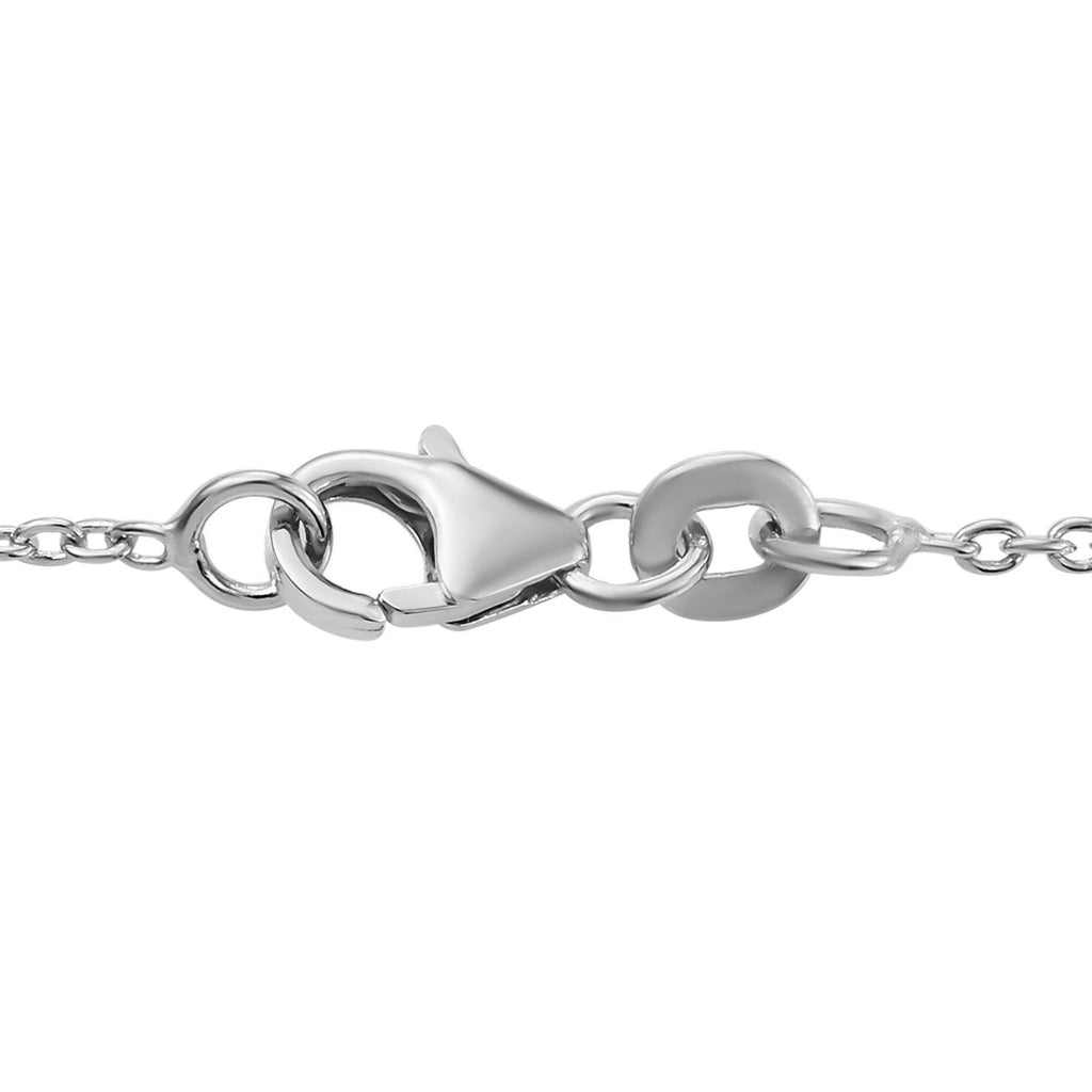 Feuer Labradorit Halskette, ca. 45 cm, 925 Silber ca. 14.84 ct