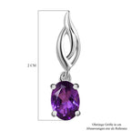 Afrikanische Amethyst Ohrringe, 925 Silber ca. 1,40 ct