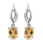 Citrin Ohrringe, 925 Silber ca. 1,51 ct