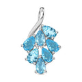 Himmelblauer Topas-Anhänger, 925 Silber ca. 1,80 ct