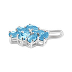 Himmelblauer Topas-Anhänger, 925 Silber ca. 1,80 ct