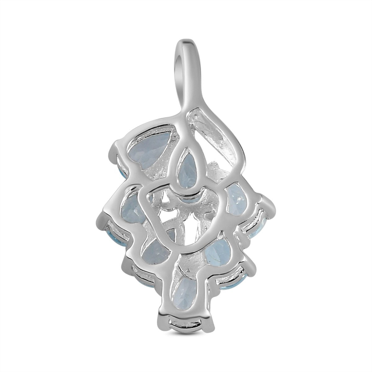 Himmelblauer Topas-Anhänger, 925 Silber ca. 1,80 ct