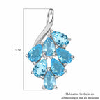 Himmelblauer Topas-Anhänger, 925 Silber ca. 1,80 ct