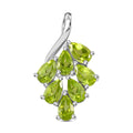Natürlicher Peridot-Anhänger, 925 Silber ca. 1,74 ct