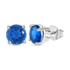 Meeresquarz Triplett Ohrringe, 925 Silber, ca. 1,96 ct