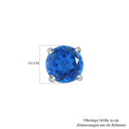 Meeresquarz Triplett Ohrringe, 925 Silber, ca. 1,96 ct