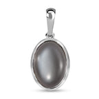 Grauer Mondstein Anhänger, 925 Silber ca. 6.27 ct