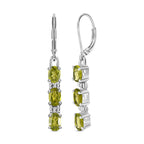 Peridot Ohrringe, Edelstahl ca. 2,80 ct