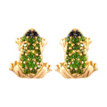 GP Italian Garden Kollektion - Natürliche Chromdiopsid und Multi-Edelstein-Ohrringe - 0,98 ct.