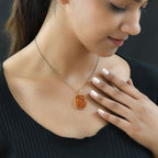 Salamanca Feueropal Anhänger, 925 Silber vergoldet, ca. 3.67 ct