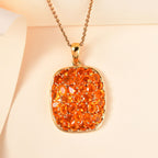 Salamanca Feueropal Anhänger, 925 Silber vergoldet, ca. 3.67 ct