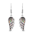 Abalone Muschel Ohrringe, Edelstahl emailliert ca. 8.00 ct