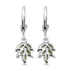 Natürliche Merelani Mint-Granat Ohrringe, 925 Silber platiniert ca. 0.94 ct