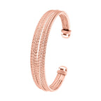 Designer inspirierter Armreif, ca. 19 cm, roséfarben