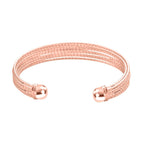 Designer inspirierter Armreif, ca. 19 cm, roséfarben