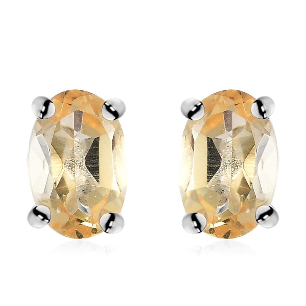 Citrin Ohrringe, 925 Silber ca. 0,92 ct