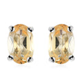 Citrin Ohrringe, 925 Silber ca. 0,92 ct