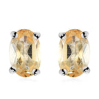 Citrin Ohrringe, 925 Silber ca. 0,92 ct